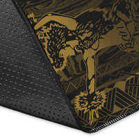 Hawaii Area Rug - King Of Hawaii With Hawaiian Girls Yellow Version - Polynesian Pride