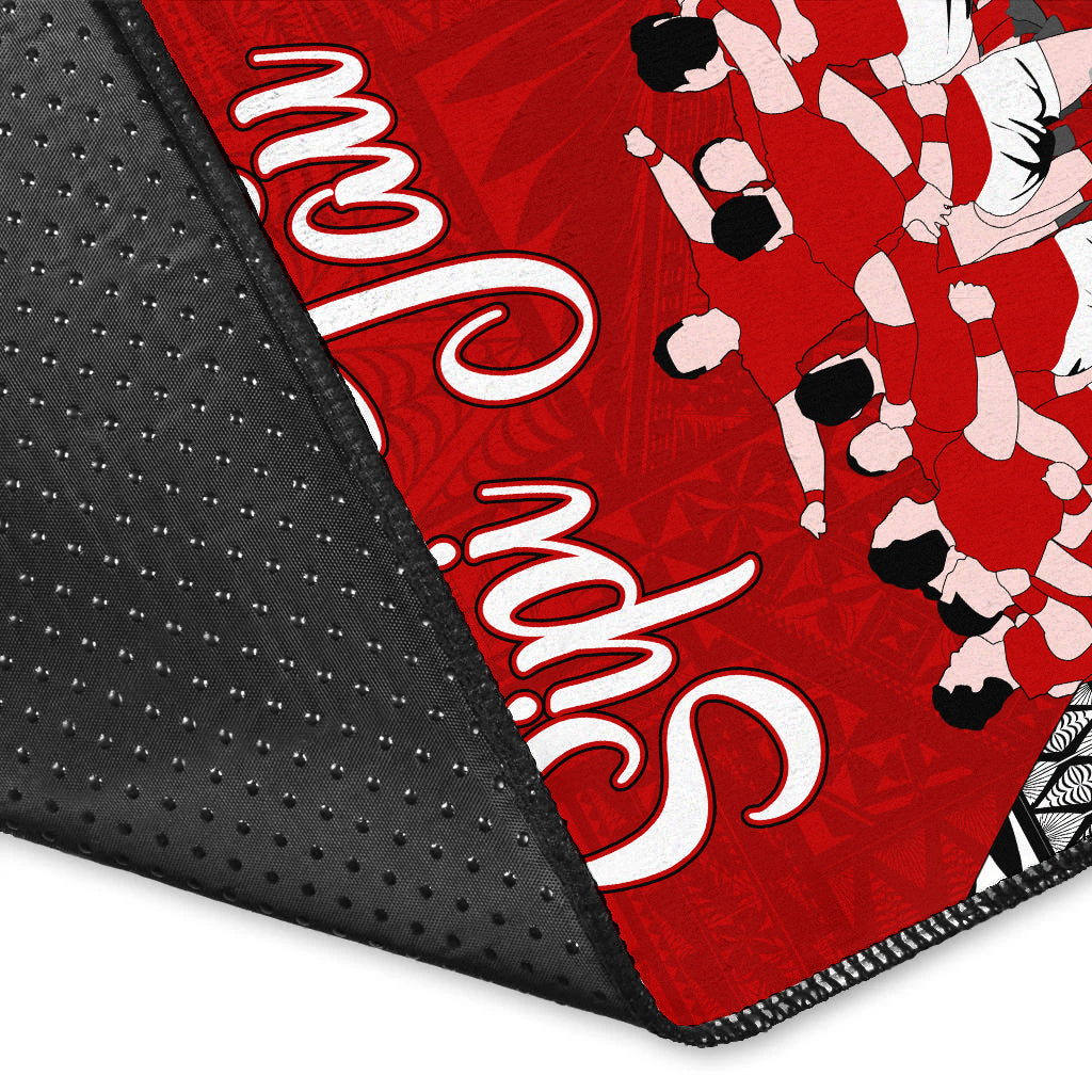 Tonga Rugby Ikale Tahi Sipi Tau Area Rug - LT2 - Polynesian Pride
