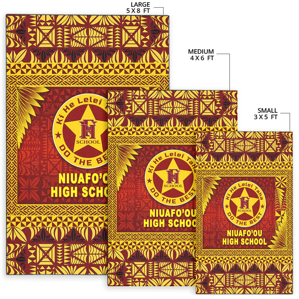 Tonga Niuafo'ou High School Area Rugs Simplified Version LT8 - Polynesian Pride