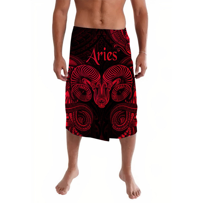 Aries Zodiac Polynesian Lavalava Unique Style Red LT8 Red - Polynesian Pride