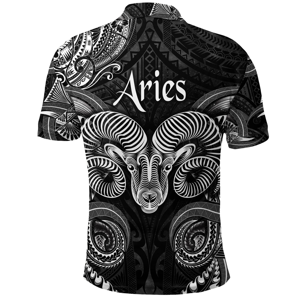 Aries Zodiac Polynesian Polo Shirt Unique Style Black LT8 - Polynesian Pride