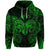 Custom Aries Zodiac Polynesian Zip Hoodie Unique Style Green LT8 - Polynesian Pride