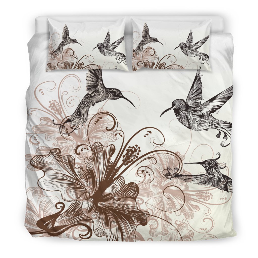 Hawaii Duvet Cover Set - Humming Bird Hibiscus 04 - Polynesian Pride