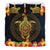 Fiji Duvet Cover Set - Hibiscus Golden Turtle - Polynesian Pride