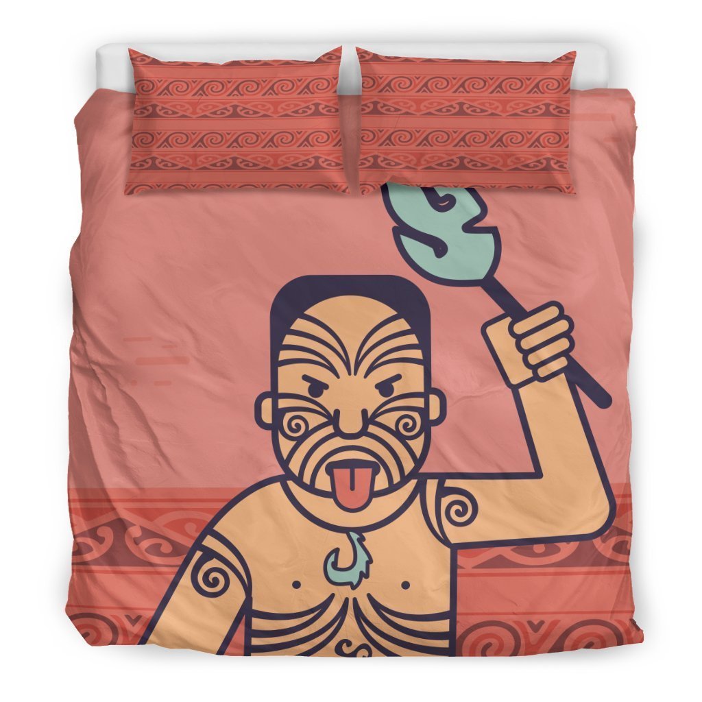 New Zealand Maori Man Bedding Set - Polynesian Pride