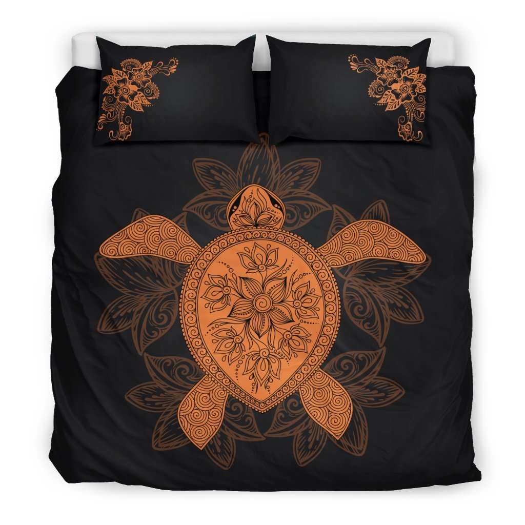 Hawaii Duvet Cover Set - Sea Turtle Parttern - Polynesian Pride