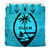 Guam Duvet Cover Set - Guam Coat Of Arms Turquoise A0 Art - Polynesian Pride