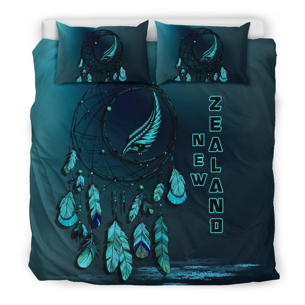 New Zealand Duvet Cover Set - New Zealand Dreamcatcher Blue A02 Blue - Polynesian Pride