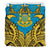 Tuvalu Duvet Cover Set - Tuvalu Coat Of Arms Premium Blue - Polynesian Pride