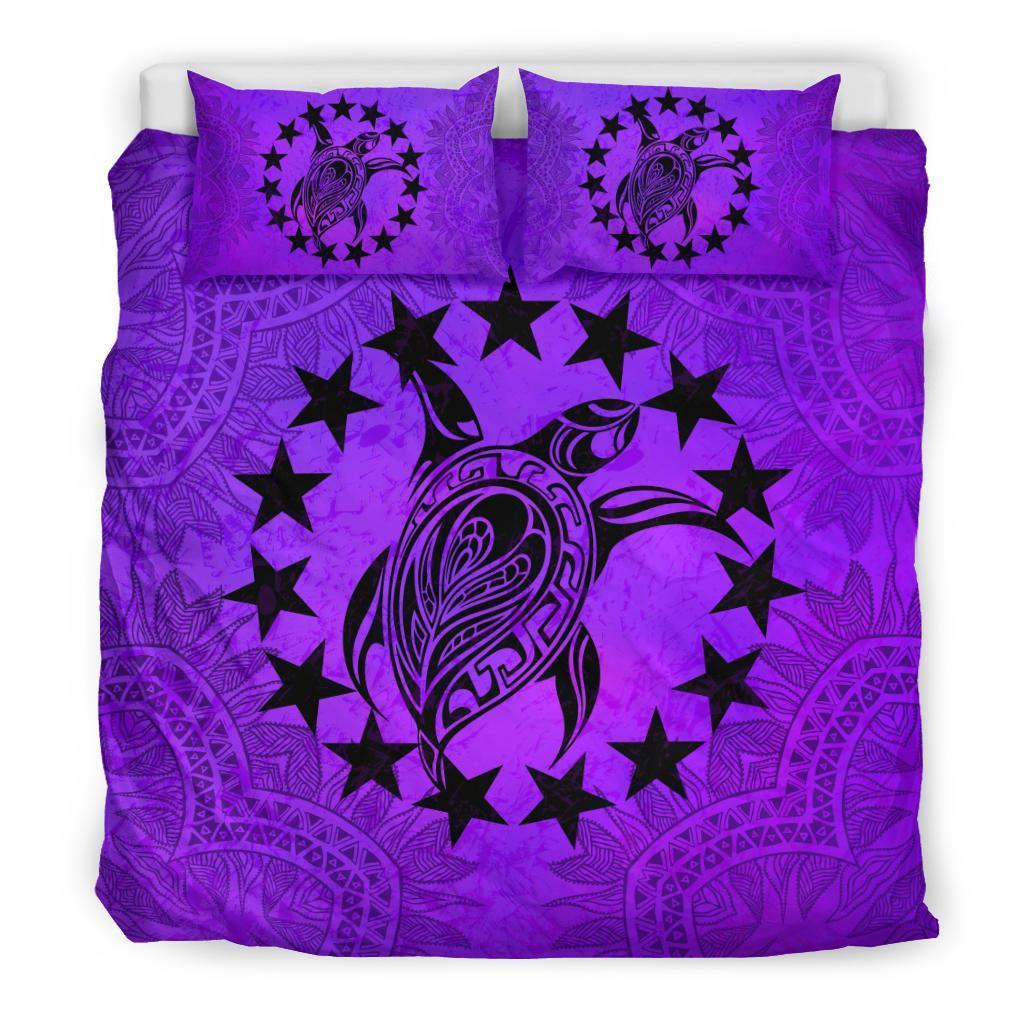 Cook Islands Purple Bedding Set Purple - Polynesian Pride