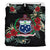 Samoa Duvet Cover Set - Samoa Coat Of Arms Hibiscus Black - Polynesian Pride