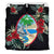 Guam Duvet Cover Set - Guam Coat Of Arms Hibiscus Black - Polynesian Pride