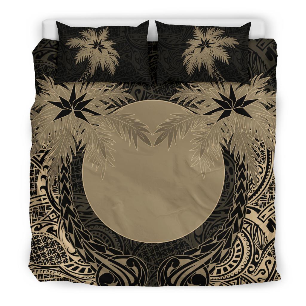 Palau Duvet Cover Set - Palau Flag Coconut (Duvet Cover) Black - Polynesian Pride