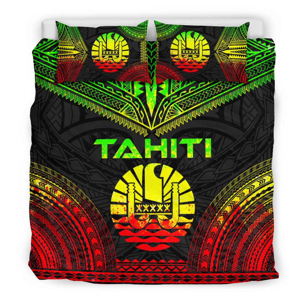 Tahiti Polynesian Chief Duvet Cover Set - Reggae Version - Polynesian Pride