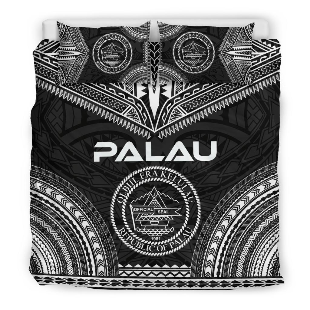 Palau Polynesian Chief Duvet Cover Set - Black Version - Polynesian Pride