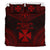 Wallis And Futuna Polynesian Chief Duvet Cover Set - Red Version - Polynesian Pride