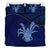 Niue Duvet Cover Set - Niue Coat Of Arms & Coconut Crab Dark Blue Blue - Polynesian Pride