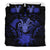 Niue Duvet Cover Set - Coconut Crab & Dark Blue Hibiscus Blue - Polynesian Pride