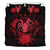 Niue Duvet Cover Set - Coconut Crab & Red Hibiscus Red - Polynesian Pride