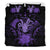 Niue Duvet Cover Set - Coconut Crab & Purple Hibiscus Purple - Polynesian Pride