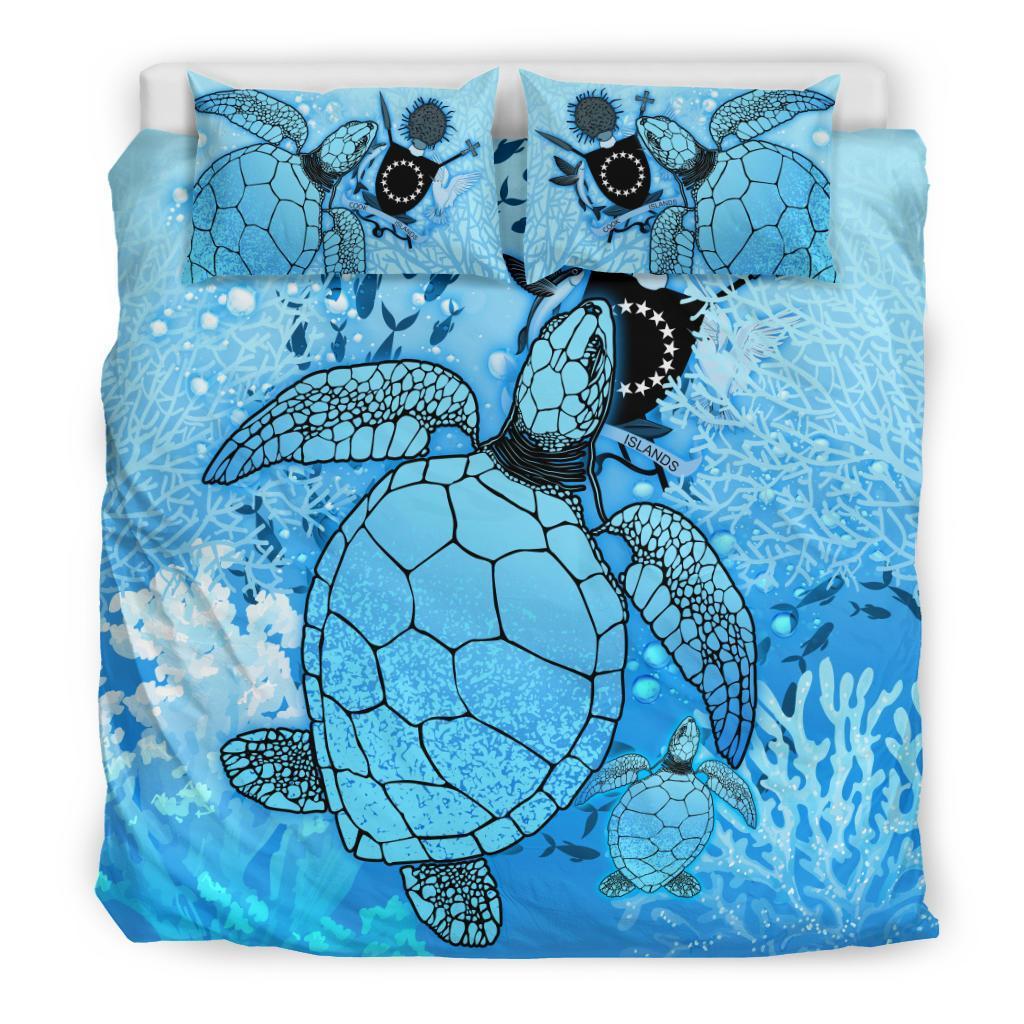 Cook Islands 1 Bedding Set - Ocean Life Blue - Polynesian Pride