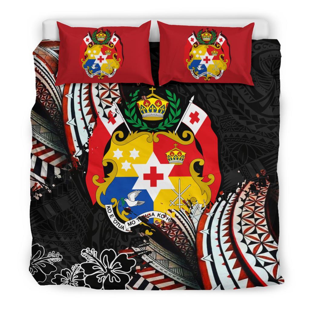 Tonga Coat Of Arms Ngatu Bedding Set - Polynesian Pride