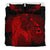 Hawaiian Map Heart Hula Girl Hibiscus Polynesian Bedding Set - Red - Polynesian Pride