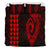 Hawaiian Kakau Fish Hook Polynesian Bedding Set - Red - Polynesian Pride