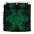 Hawaiian Turtles Tribal Mask Polynesian Bedding Set Green - Polynesian Pride