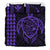 Hawaiian Map Kakau Turtle Kanaka Polynesian Bedding Set - Purple - Polynesian Pride