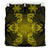 Hawaiian Turtles Tribal Mask Polynesian Bedding Set Yellow - Polynesian Pride