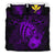 Hawaiian Map Hibiscus Kanaka Polynesian Bedding Set - Harold Turtle - Purple - Polynesian Pride