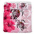 Polynesian Duvet Cover Set - Wallis And Futuna Bedding Set Polynesia Turtle Hibiscus Pink - Polynesian Pride