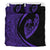 Hawaiian Surfing Waves Fish Hook Polynesian Bedding Set - Circle Style Purple - Polynesian Pride