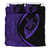 Hawaiian Turtle Fish Hook Hibiscus Polynesian Bedding Set - Circle Style Purple - Polynesian Pride