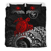 Polynesian Hawaii Duvet Cover Set - Polynesian Turtle (Red) - Polynesian Pride