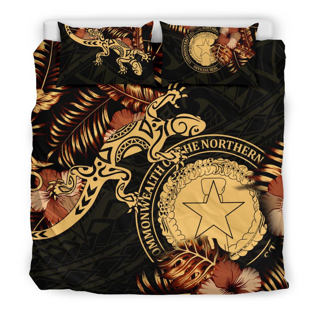 Polynesian Duvet Cover Set - Northern Mariana Islands Duvet Cover Set Lizrad Lucky - Polynesian Pride