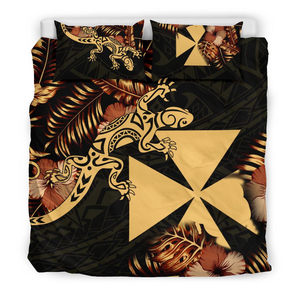 Polynesian Duvet Cover Set - Wallis And Futuna Duvet Cover Set Lizrad Lucky - Polynesian Pride
