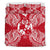 Polynesian Bedding Set - Tonga Duvet Cover Set Map Red White - Polynesian Pride