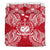 Polynesian Bedding Set - Samoa Duvet Cover Set Map Red White - Polynesian Pride