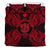 Polynesian Bedding Set - Niue Duvet Cover Set Map Red - Polynesian Pride