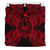 Polynesian Bedding Set - French Polynesia Duvet Cover Set Map Red - Polynesian Pride