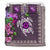 Polynesian Duvet Cover Set - Tonga Bedding Set Turtle Hibiscus Purple - Polynesian Pride