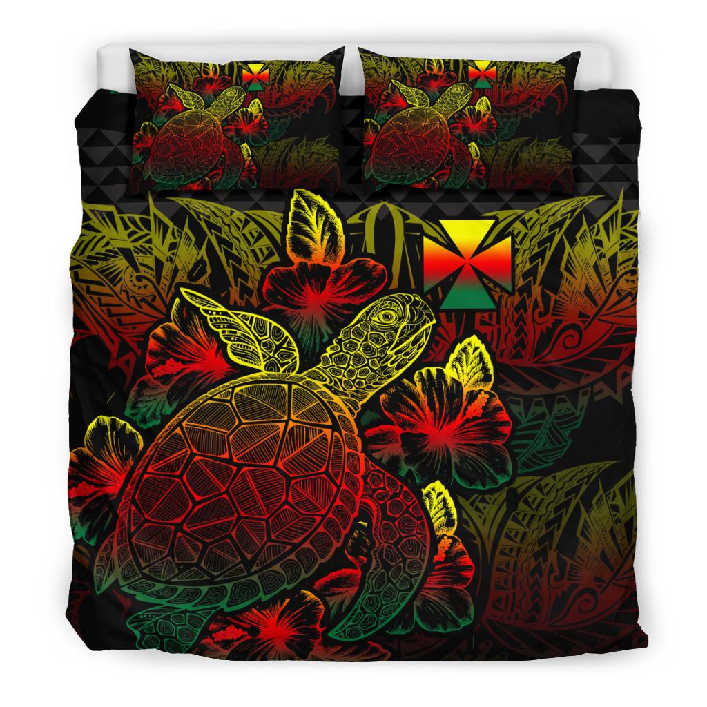 Polynesian Bedding Set - Wallis And Futuna Duvet Cover Set Reggae Color Reggae - Polynesian Pride