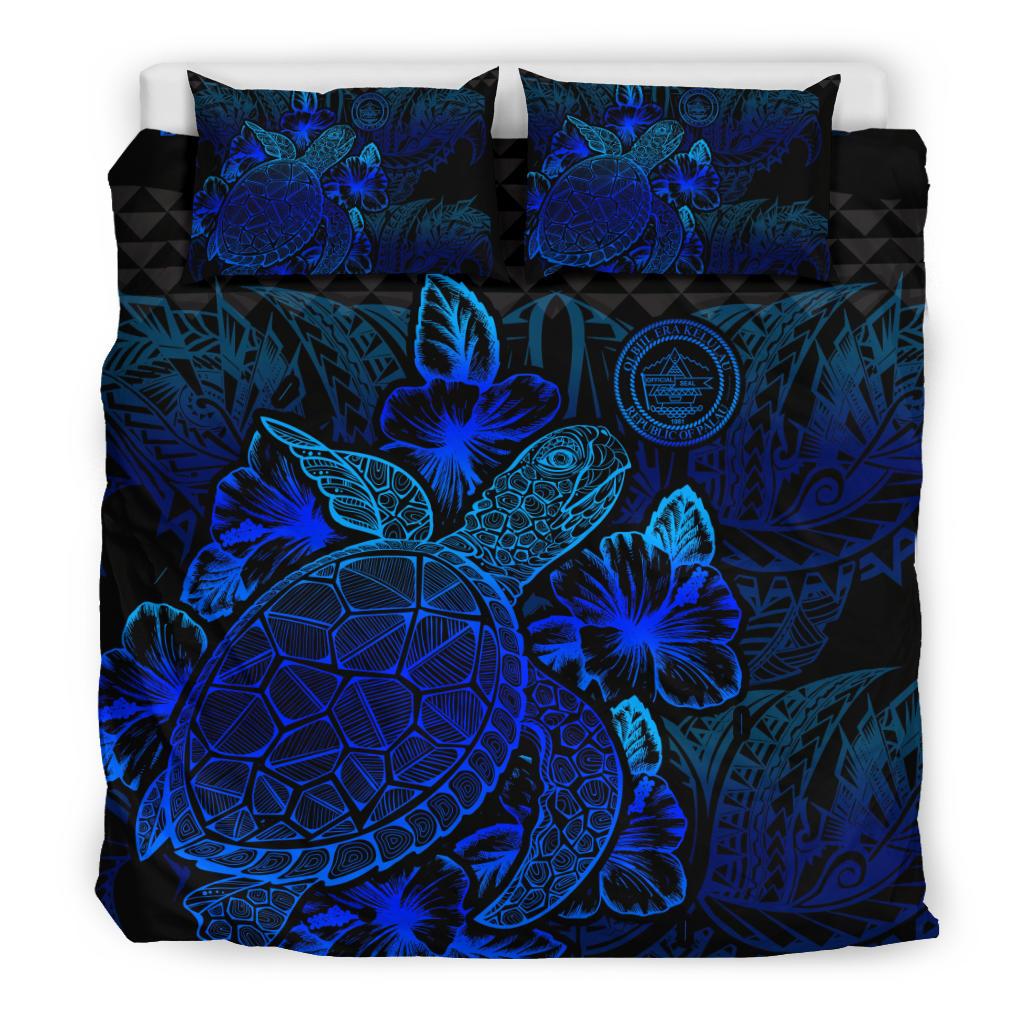 Polynesian Bedding Set - Palau Duvet Cover Set Blue Color Blue - Polynesian Pride