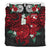 Polynesian Bedding Set - Tahiti Duvet Cover - Hibiscus and Sea Turtle (Red) - Polynesian Pride