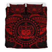 Samoa Polynesian Bedding Set - Samoa Duvet Cover Set - Samoa Red Seal - Polynesian Pride