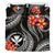 Polynesian Hawaii Bedding Set - Kanaka Maoli Duvet Cover Set - Black Plumeria - Polynesian Pride