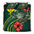 Polynesian Bedding Set - Hawaii Duvet Cover Set Green Turtle Hibiscus - Polynesian Pride