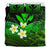 Kanaka Maoli (Hawaiian) Bedding Set, Polynesian Plumeria Banana Leaves Green - Polynesian Pride